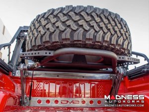 Jeep Gladiator Adjustable Tire Carrier - In-Bed by DV8 Jeep Gladiator Adjustable Tire Carrier - In-Bed by DV8